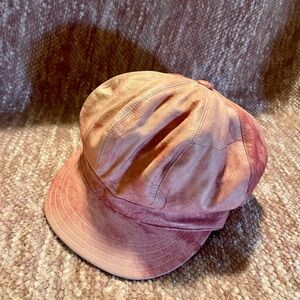 Stylish genuine leather Roberto Cavalli Coral Pink Cap